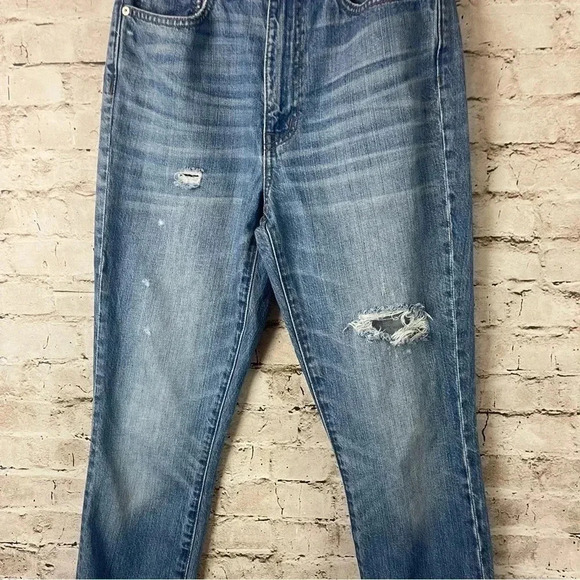 Madewell Women's Size 27 Rigid Skinny Jeans Distressed H5845 High Rise SOLD OUT - Picture 6 of 13
